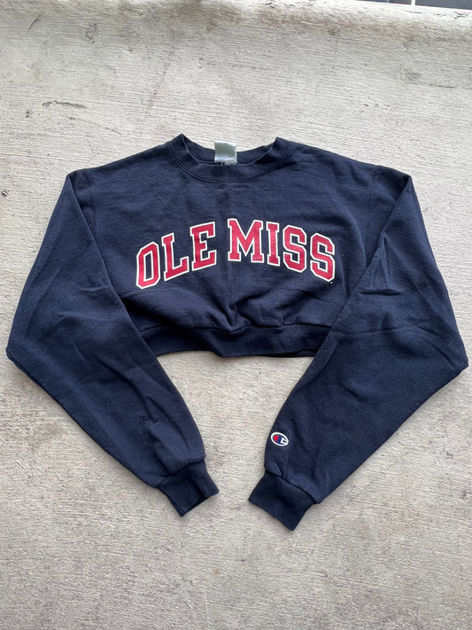 Reworked College Cropped Crewneck